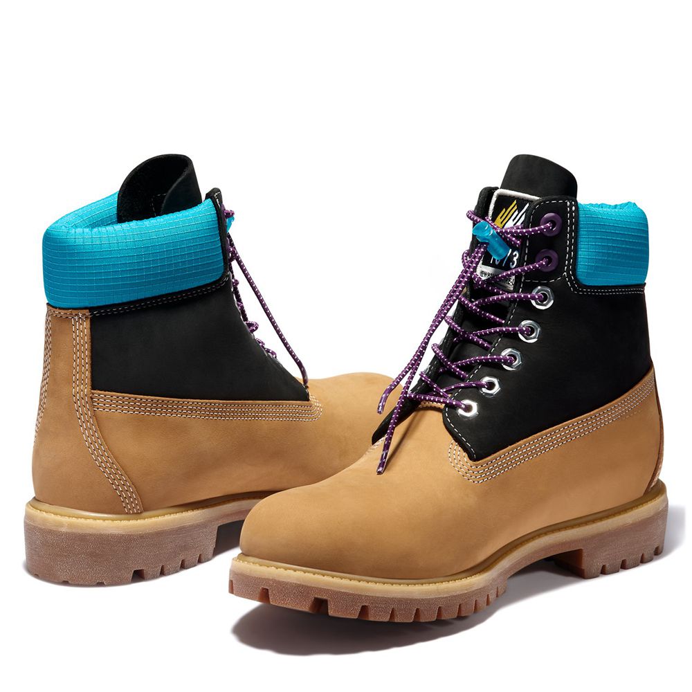 Bocanci 6-Inch Timberland Barbati Maro/Negrii - Premium Waterproof - Romania - OUICLW130